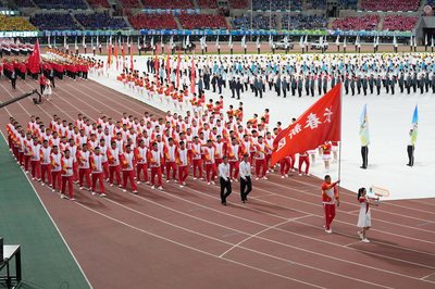 長春市第一屆運(yùn)動(dòng)會(huì)在長春新區(qū)奧體公園開幕